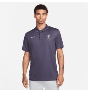 Nike Men's Gridiron Purple Soccer Polo